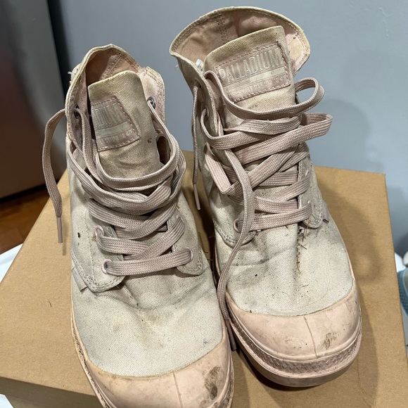 Palladium Blanc Hi soft Pink Boots Shoe Size Womens 7 - Picture 2 of 9